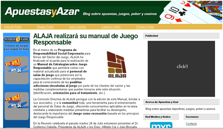 Blog de apuesta y azar