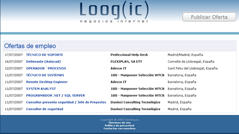 Ofertas de empleo en Loogic