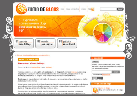 Zumo de Blogs