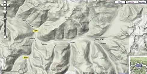 Google Maps Terrain