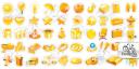 Iconos dorados gratuitos estilo 2.0