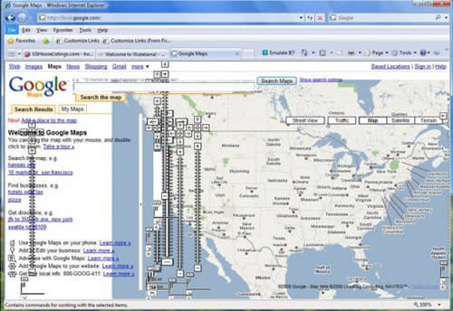 Mapas de Google IE8