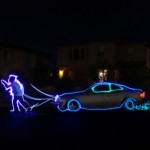 Graffitis realizados con luz