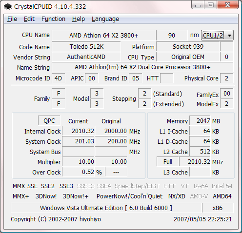 informacion cpu