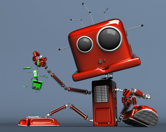 robot rojo