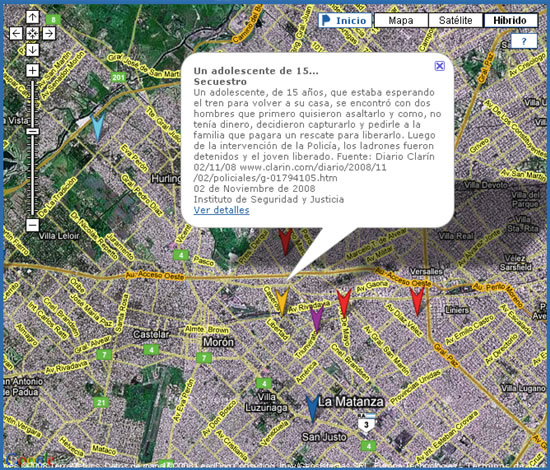 mapa inseguridad