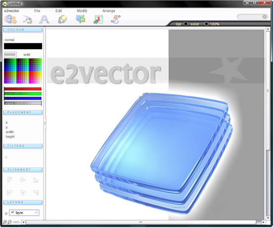 Aplicación para diseño vectorial