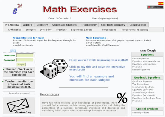ejercicios matematica