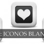 Iconos blancos mate