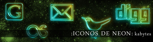 Iconos de neon