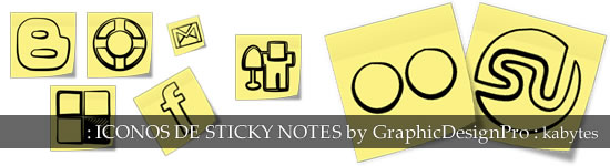 Iconos de Sticky Notes
