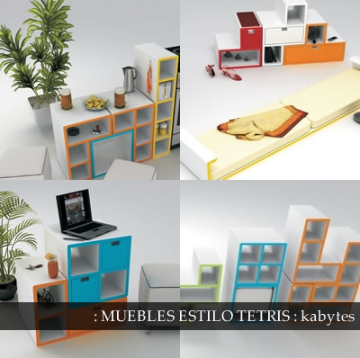 Muebles estilo tetris