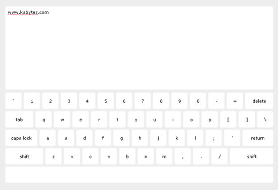 teclado css jQuery