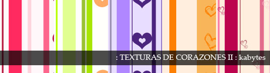 Texturas con corazones