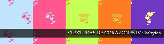 Texturas de corazones