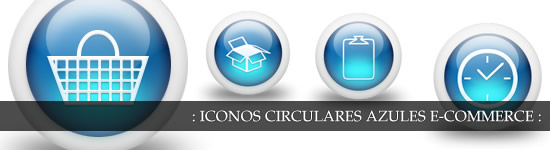 Iconos circulares glossy