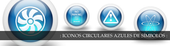 Iconos circulares glossy