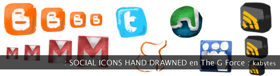 Iconos dibujados a mano