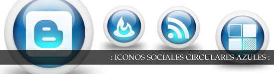 Iconos glossy circulares