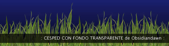 Cesped con fondo transparente