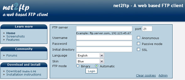 cliente ftp online