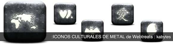 Iconos culturales de metal