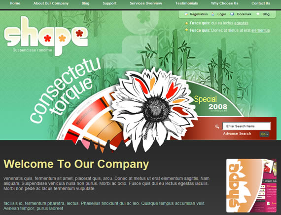 Plantillas web PSD