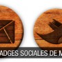 Badges sociales de madera