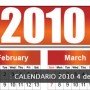 Calendarios vectorizados 2010