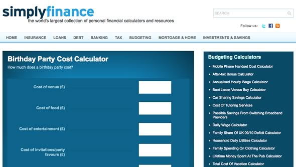 Calculadora financiera
