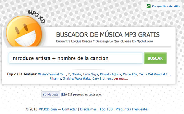 Descargar Mp3 en linea.  .:: Un blog de mas