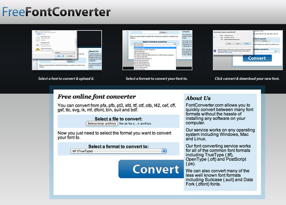 convertir fuentes gratis