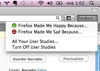 feedback Firefox