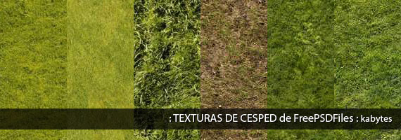 Texturas de césped