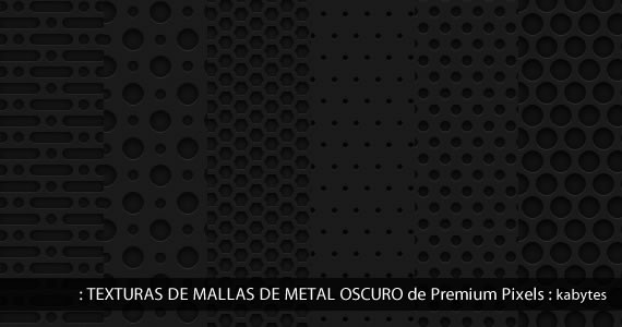 Texturas de mallas de metal oscuro