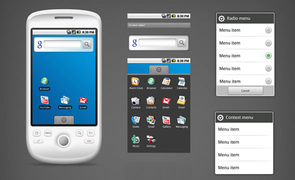 Android UI PSD