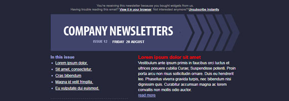 Plantillas Newsletter