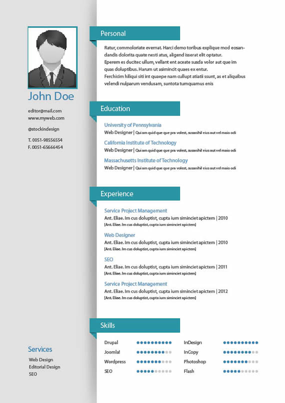 plantilla de curriculum vitae en word para descargar