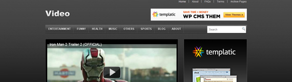 Themes de WordPress para videos