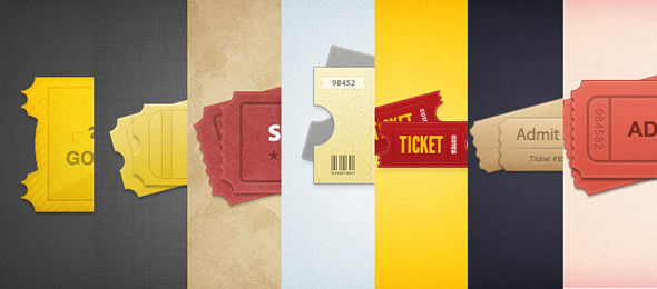 tickets photoshop recursos