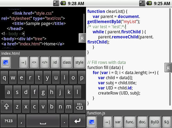 Editor HTML para Android