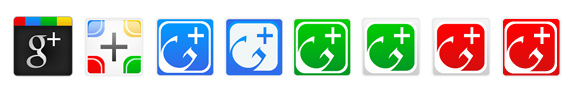 Iconos de Google Plus