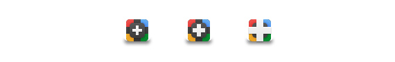 Iconos de Google Plus