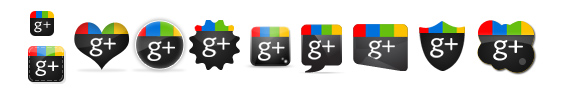 Iconos de Google Plus