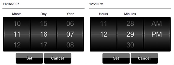 selector fecha animado jQuery