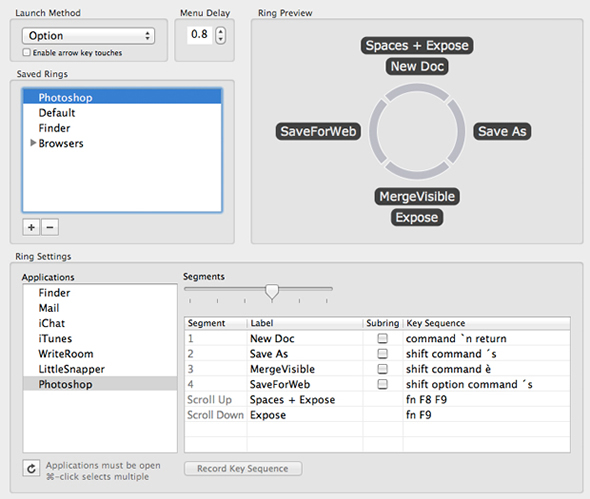 configurar acciones mouse mac