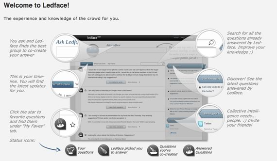 Vista previa de las funciones de LedFace