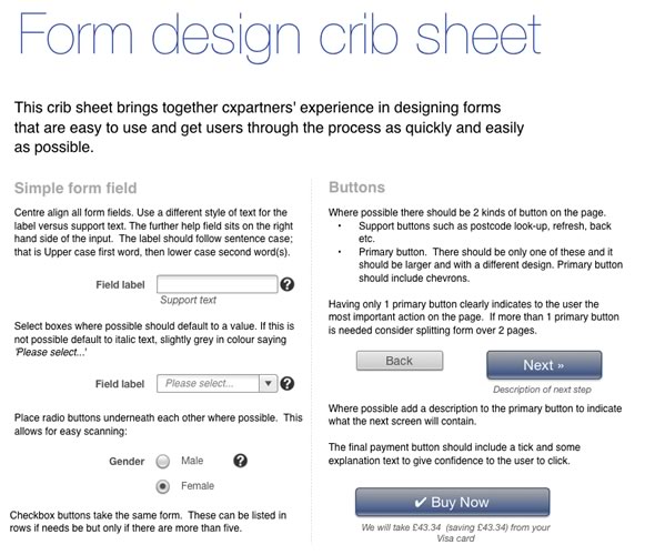 cheat sheet formularios