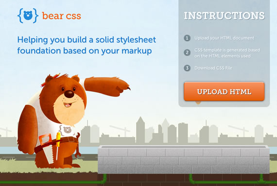 Bear css  ~ generar hojas de estilo (CSS) en base al html