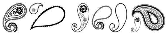 Brushes estilo paisley